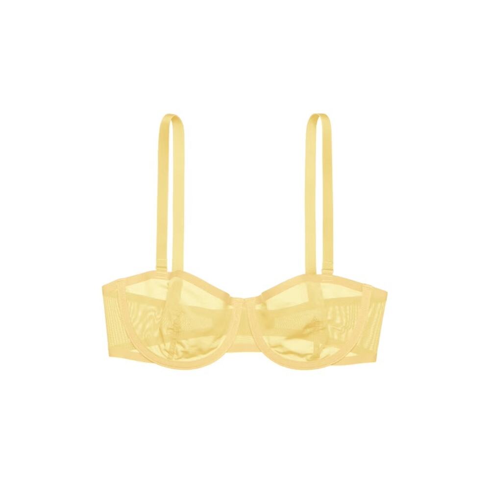 NWOT CUUP 32H The Balconette - Mesh - Honey